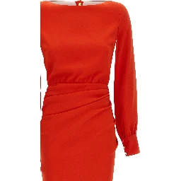 Multicolor Polyester Long Dress