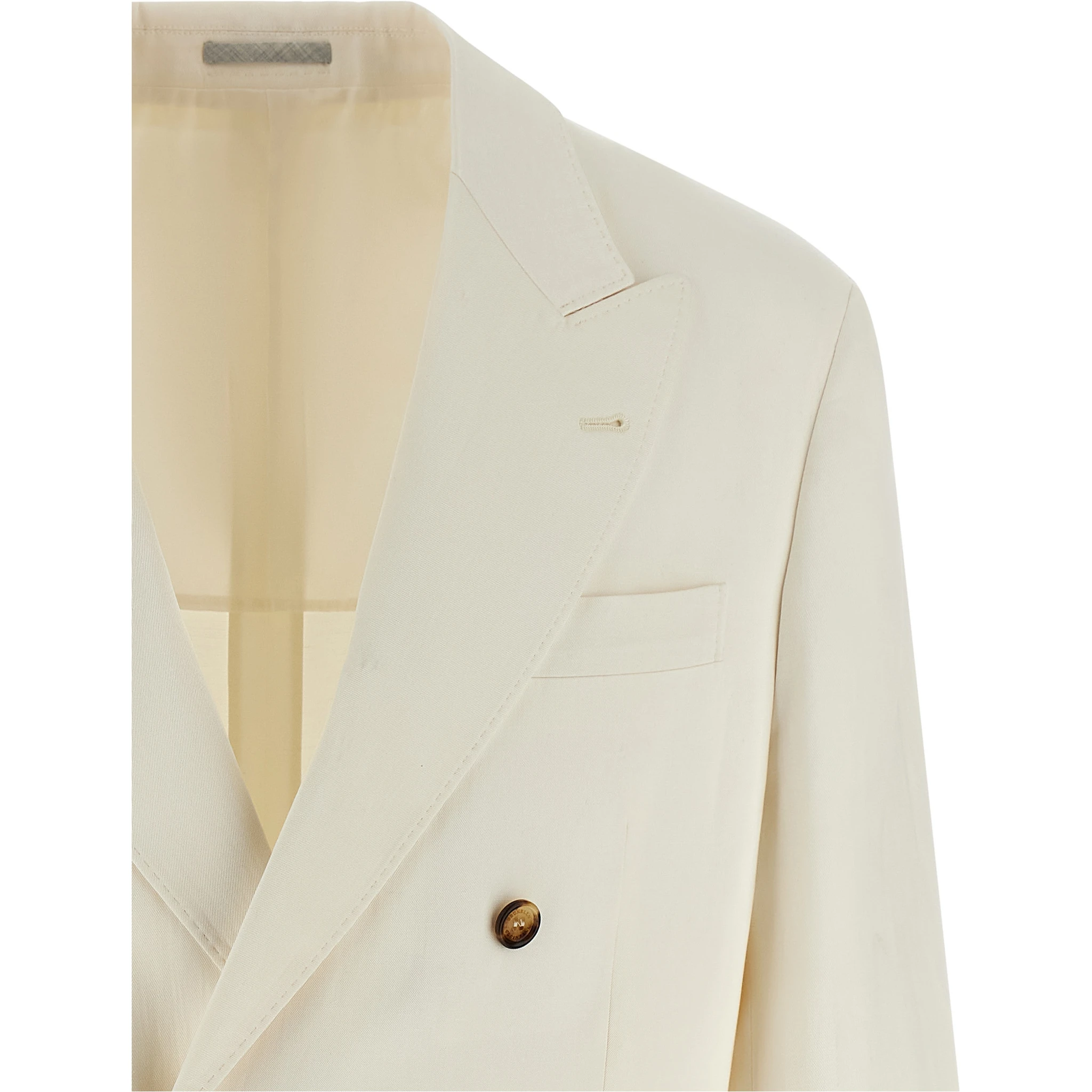 White Silk Blazer