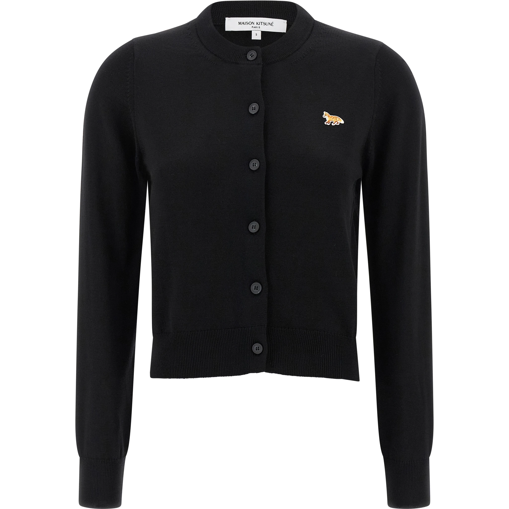 Black Virgin Wool Cardigan