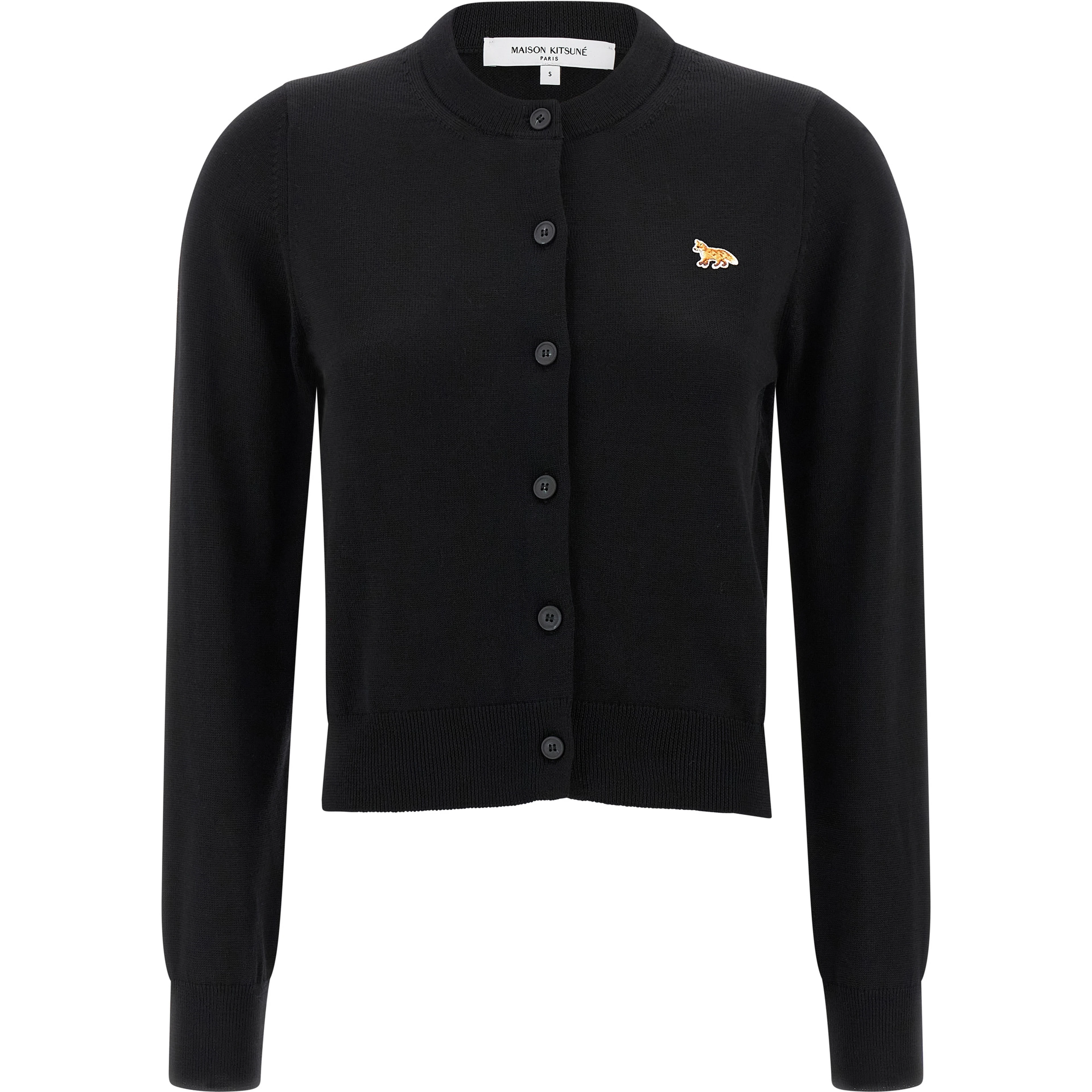 Black Virgin Wool Cardigan