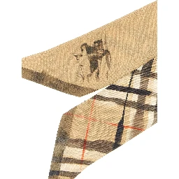 Beige Satin Foulard