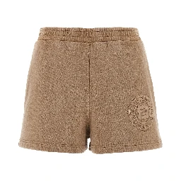 Brown Cotton Bermuda Shorts
