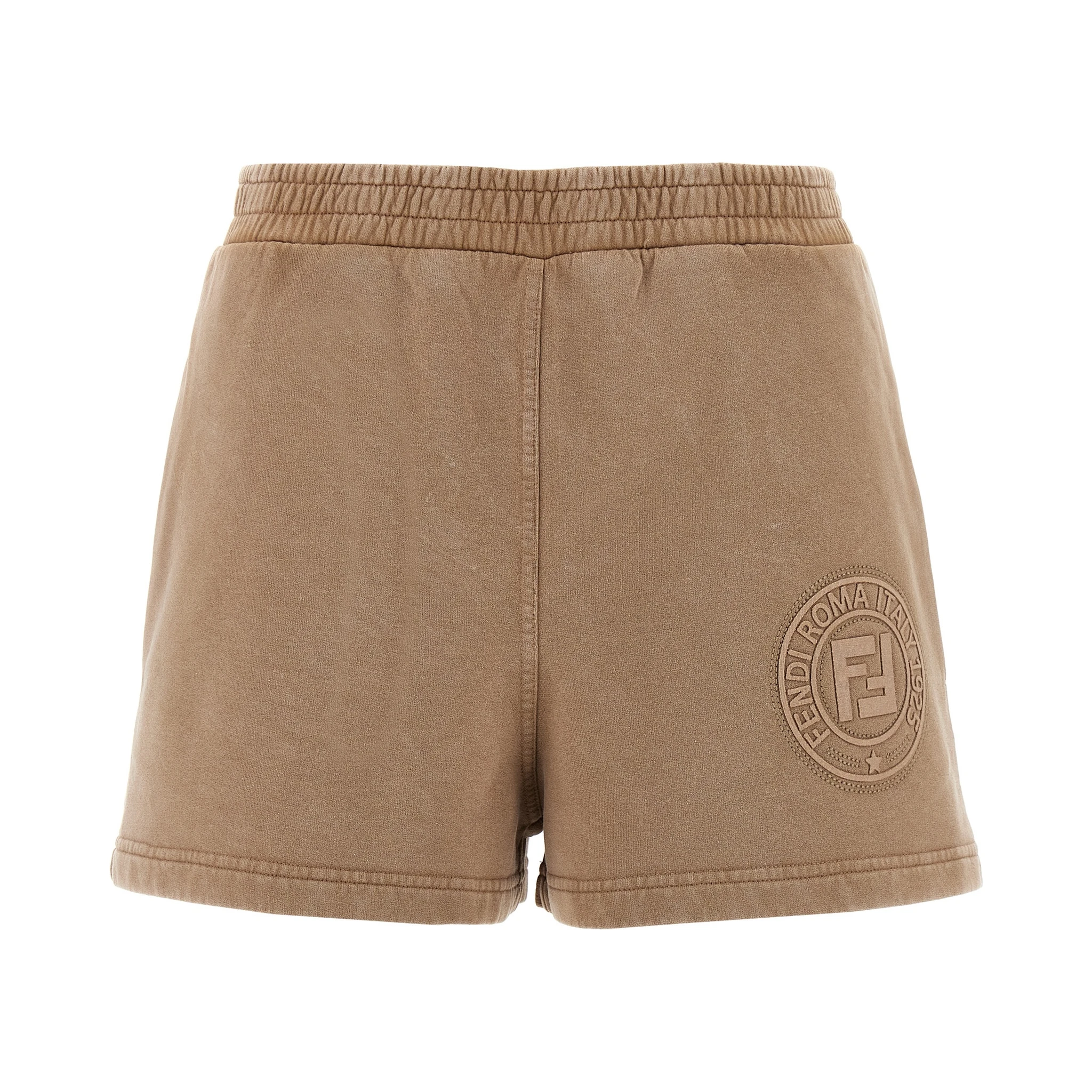 Brown Cotton Bermuda Shorts