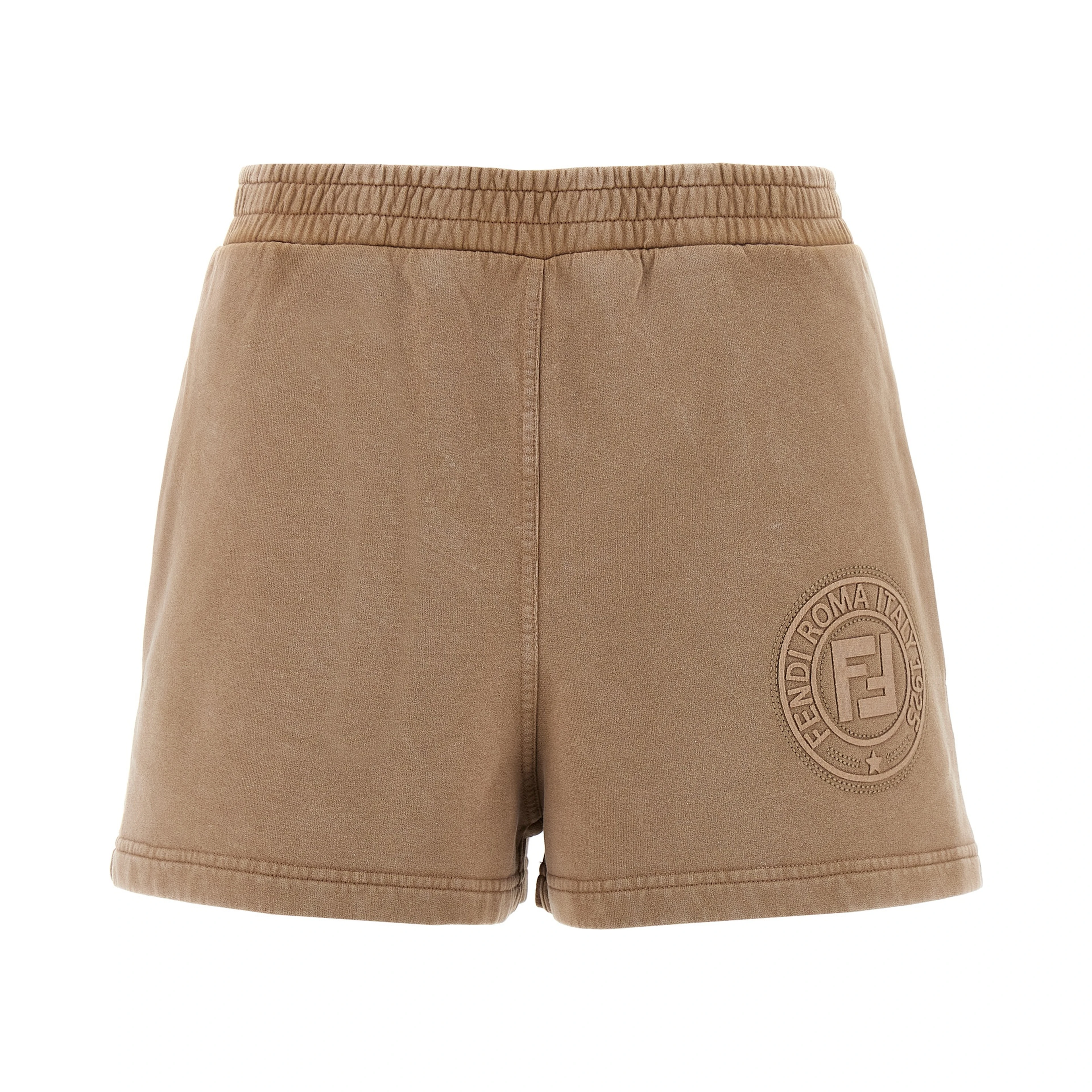 Brown Cotton Bermuda Shorts