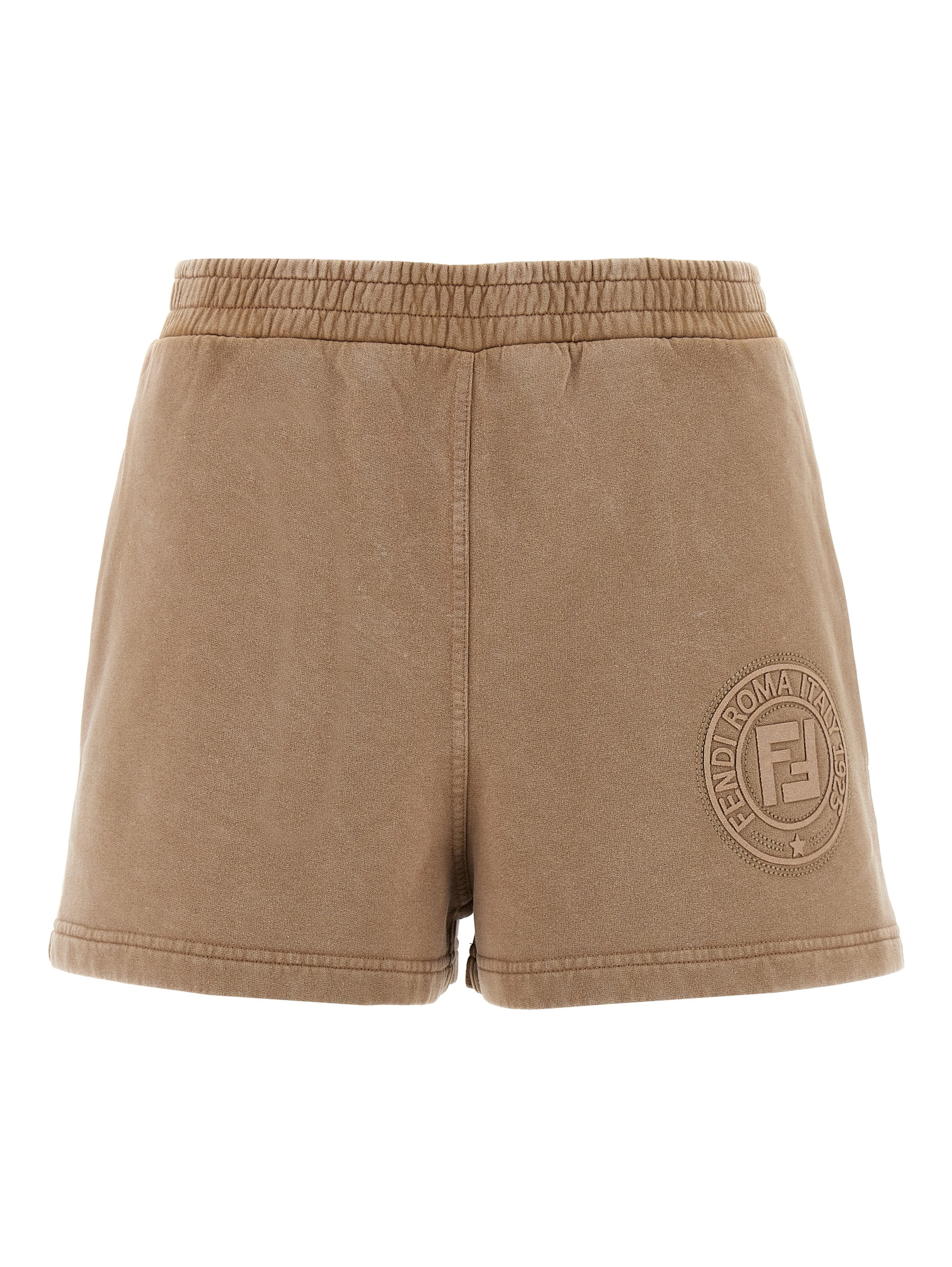 Brown Cotton Bermuda Shorts