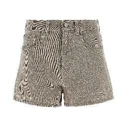 Beige Cotton Bermuda Shorts
