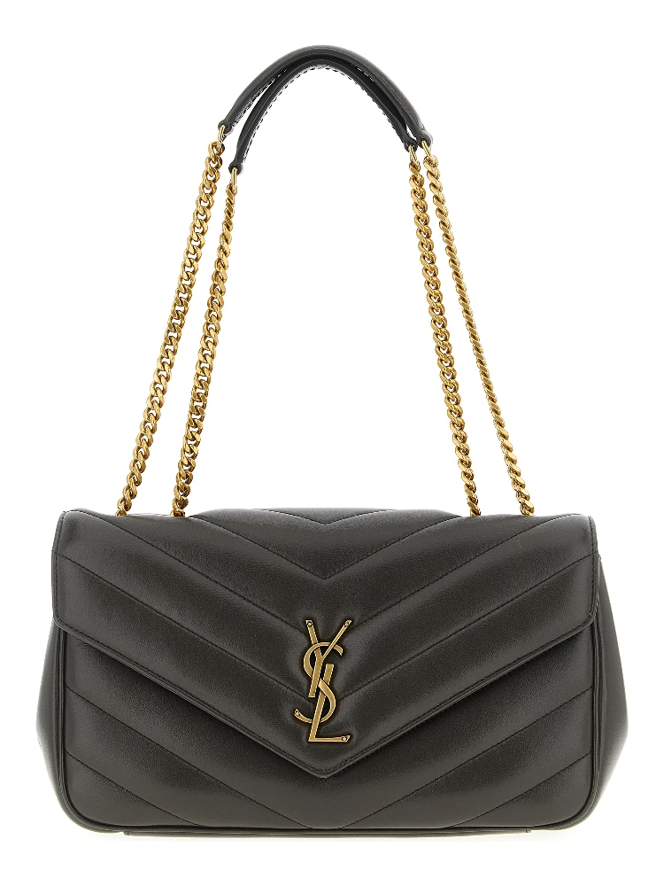 Brown Lamb Leather Shoulder Bag