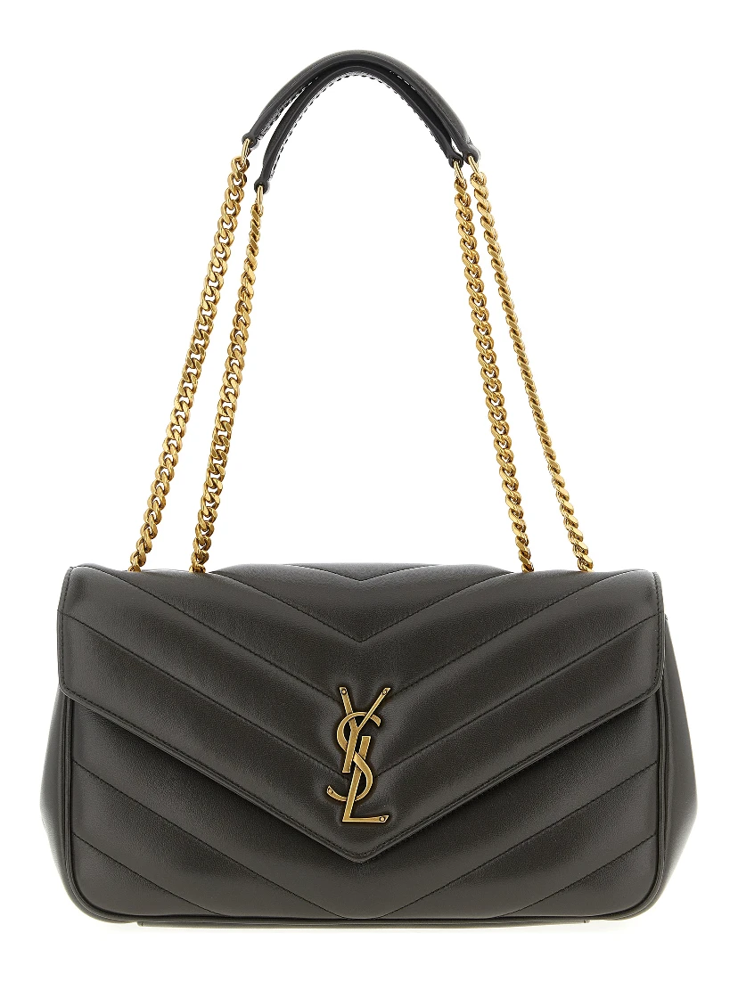 Brown Lamb Leather Shoulder Bag