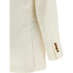 White Silk Blazer