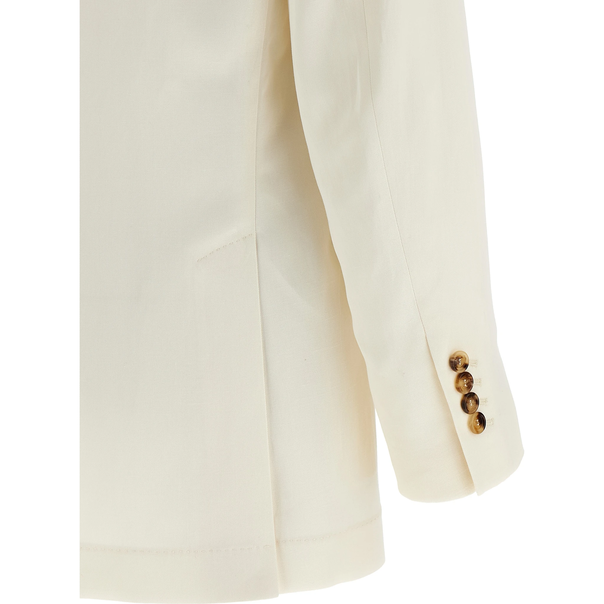 White Silk Blazer
