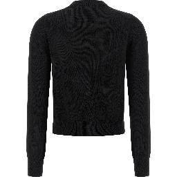 Black Virgin Wool Cardigan