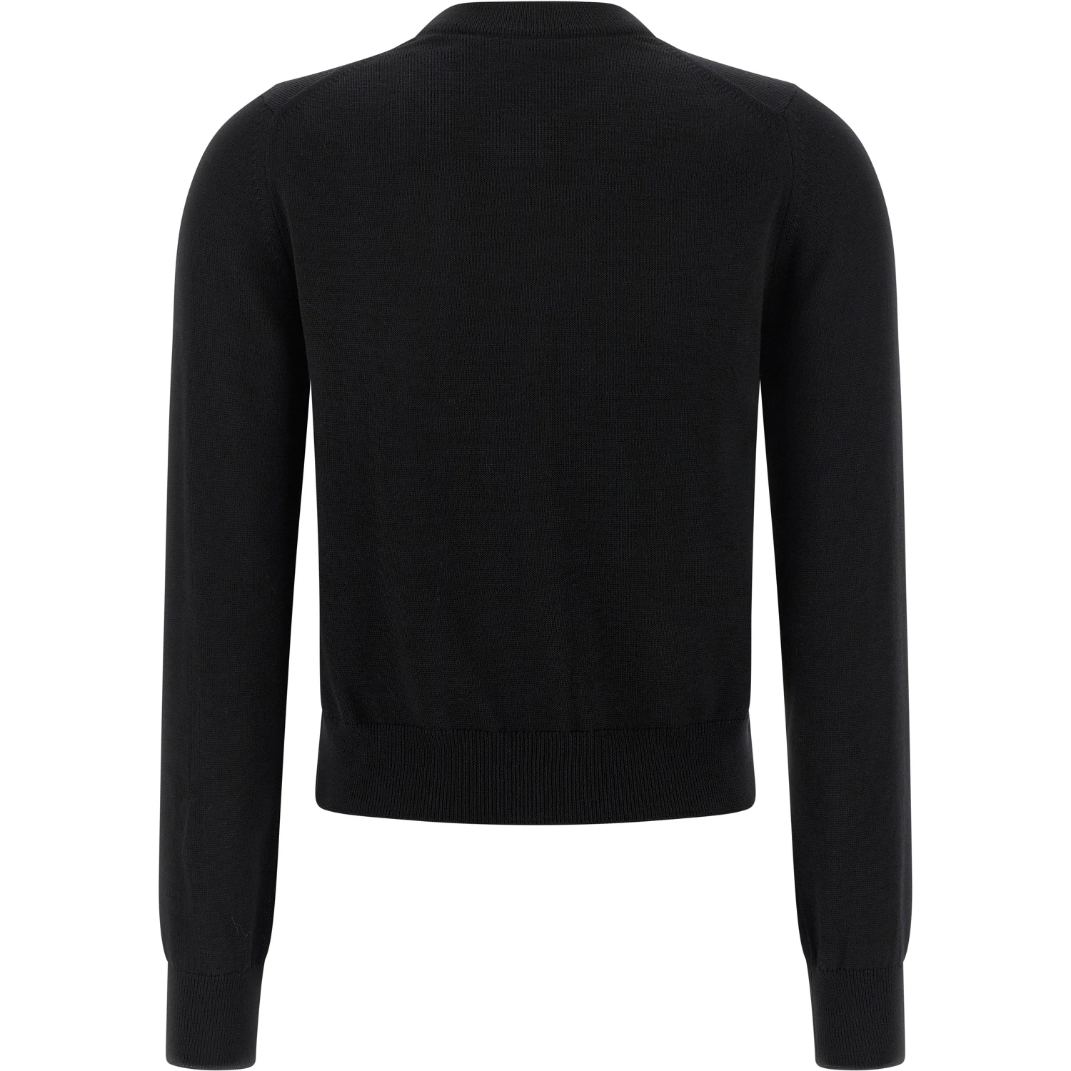 Black Virgin Wool Cardigan