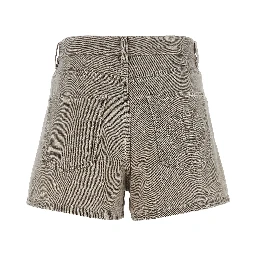 Beige Cotton Bermuda Shorts
