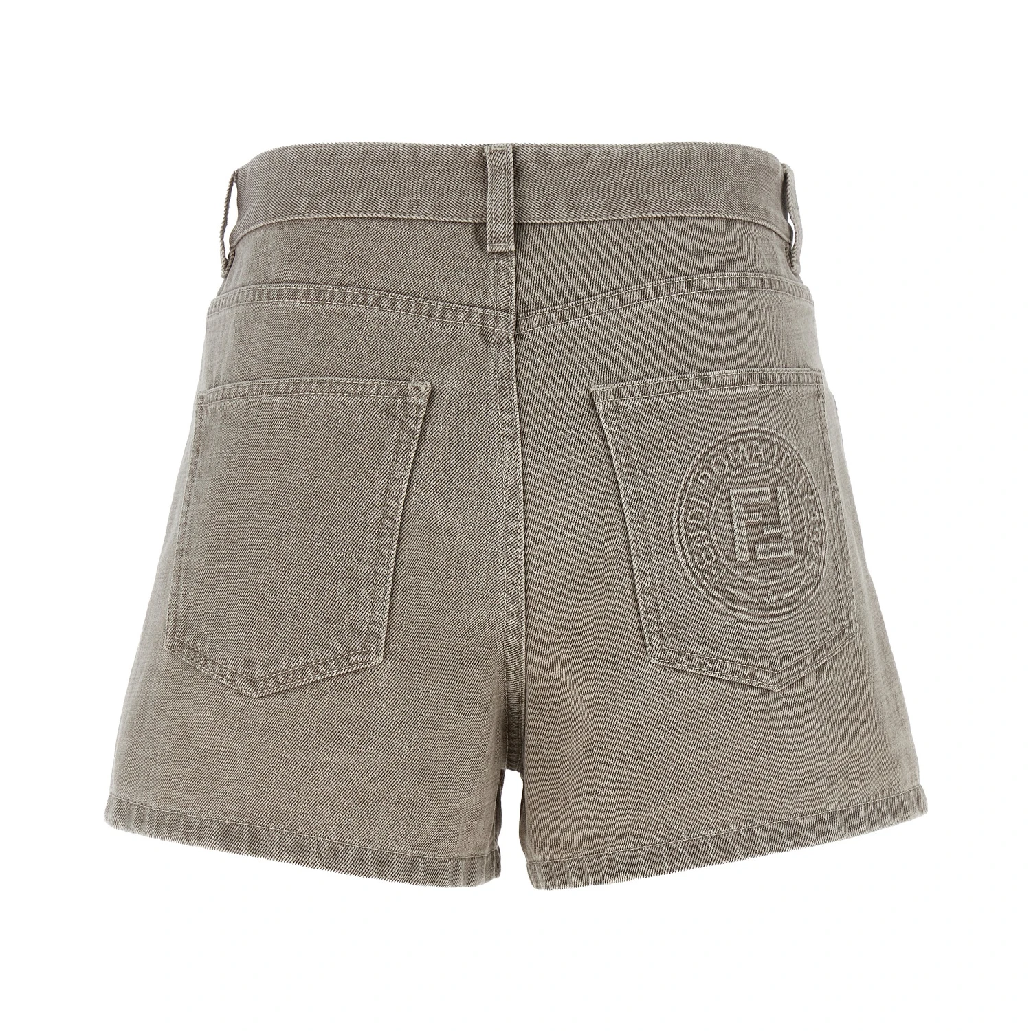 Beige Cotton Bermuda Shorts