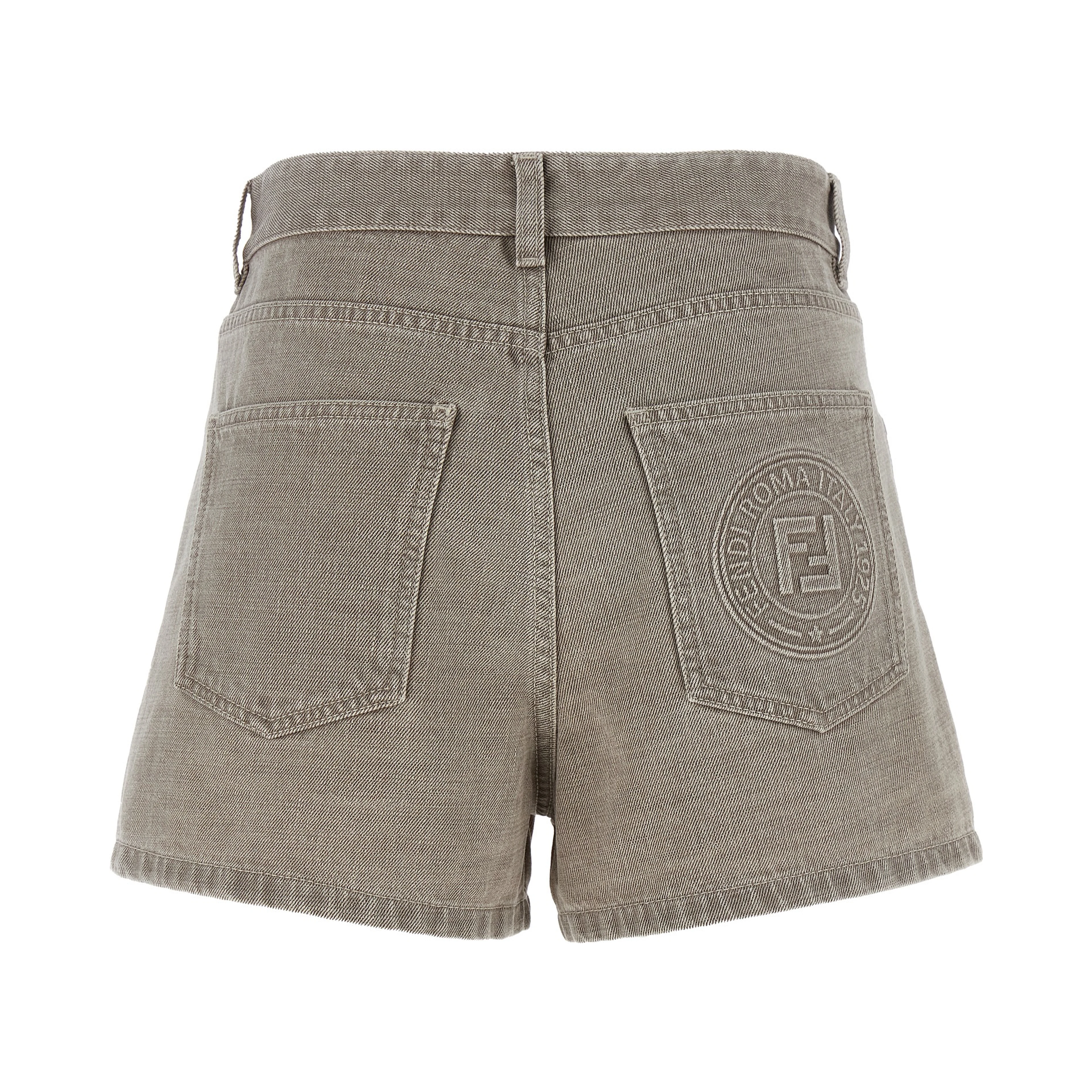 Beige Cotton Bermuda Shorts