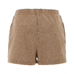 Brown Cotton Bermuda Shorts