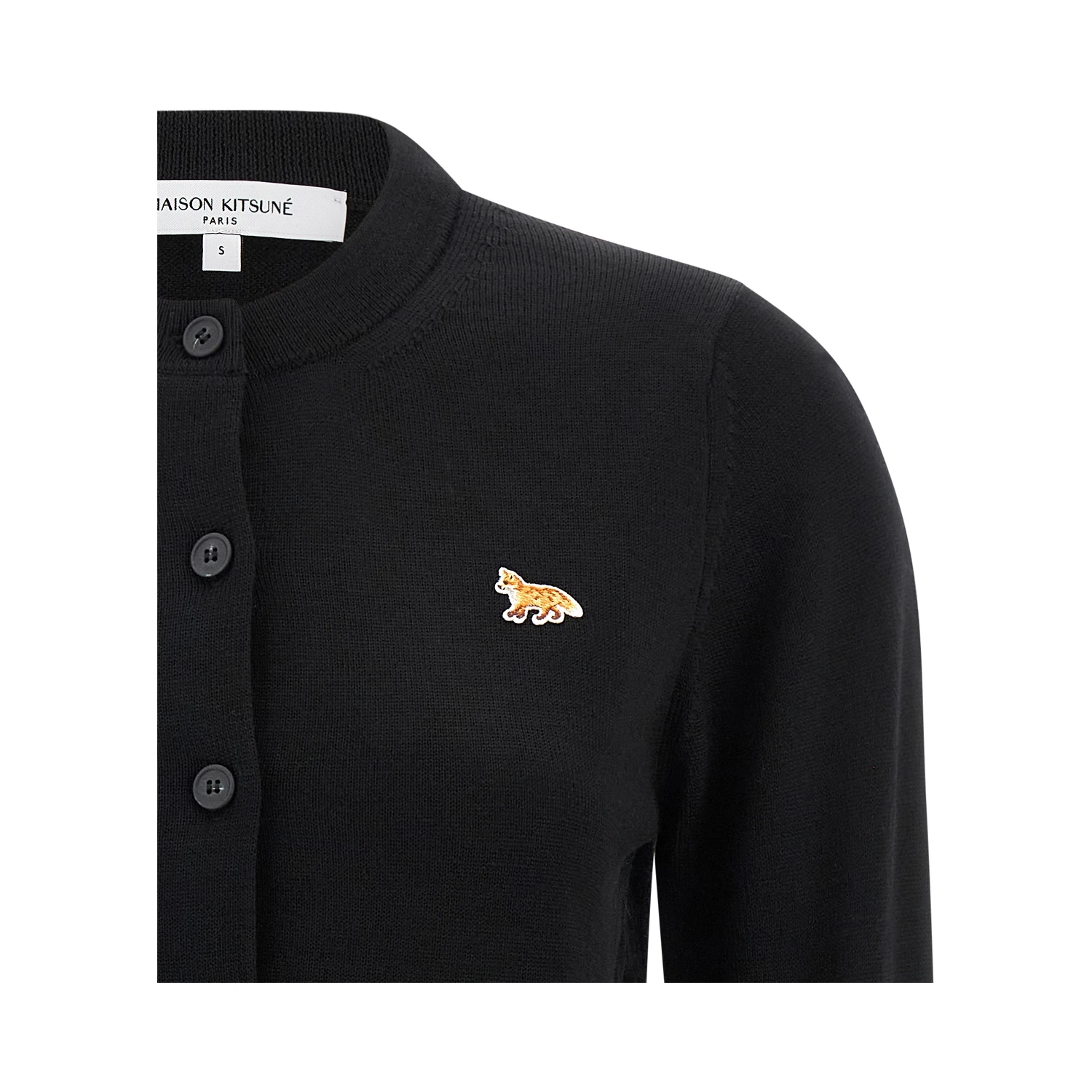 Black Virgin Wool Cardigan