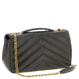 Brown Lamb Leather Shoulder Bag