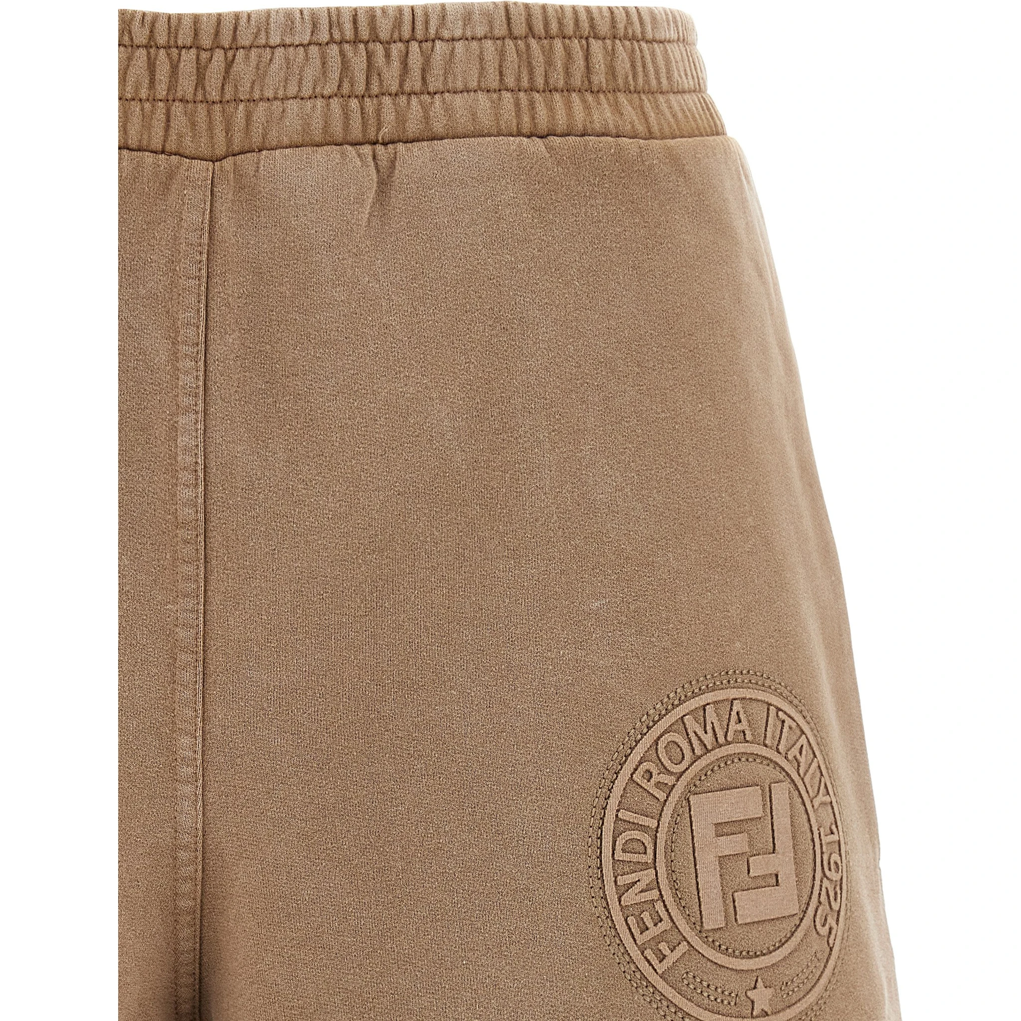 Brown Cotton Bermuda Shorts