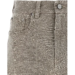 Beige Cotton Bermuda Shorts