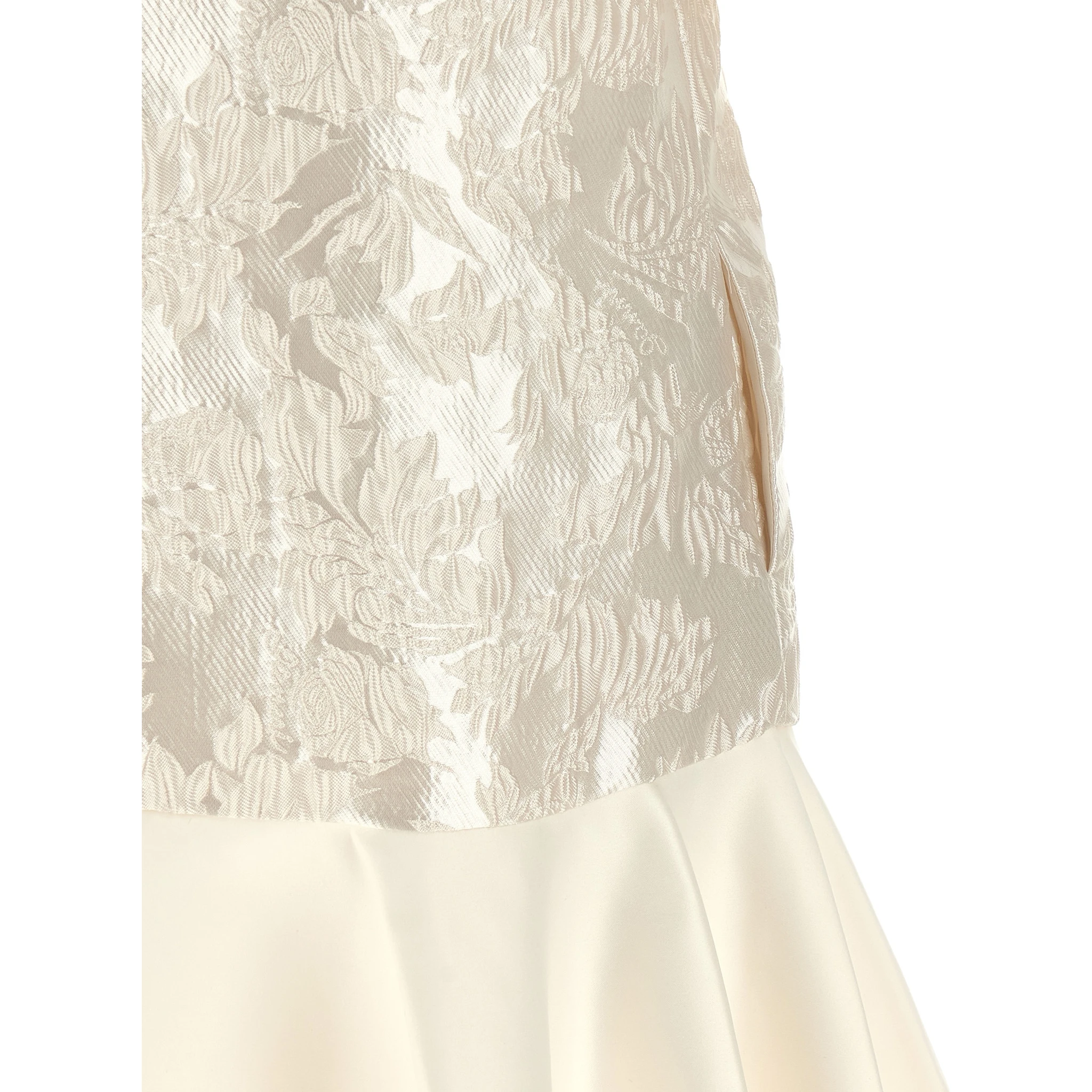 White Polyester Short Dress