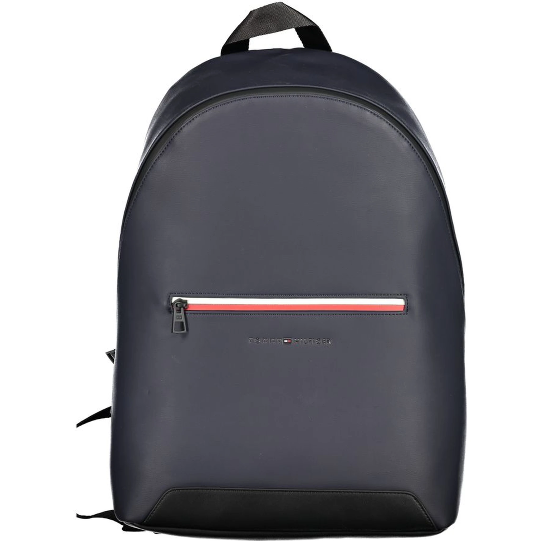 Blue Polyurethane Men's Backpack with Adjustable Straps