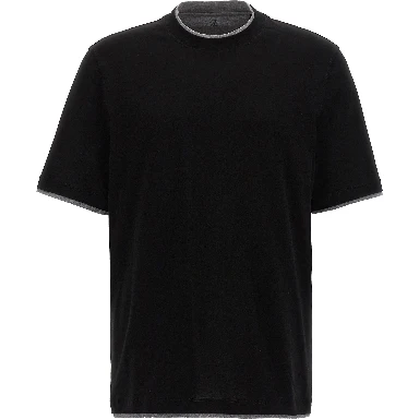 Black Cotton T-Shirt