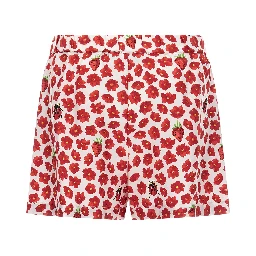 Multicolor Silk Bermuda Shorts