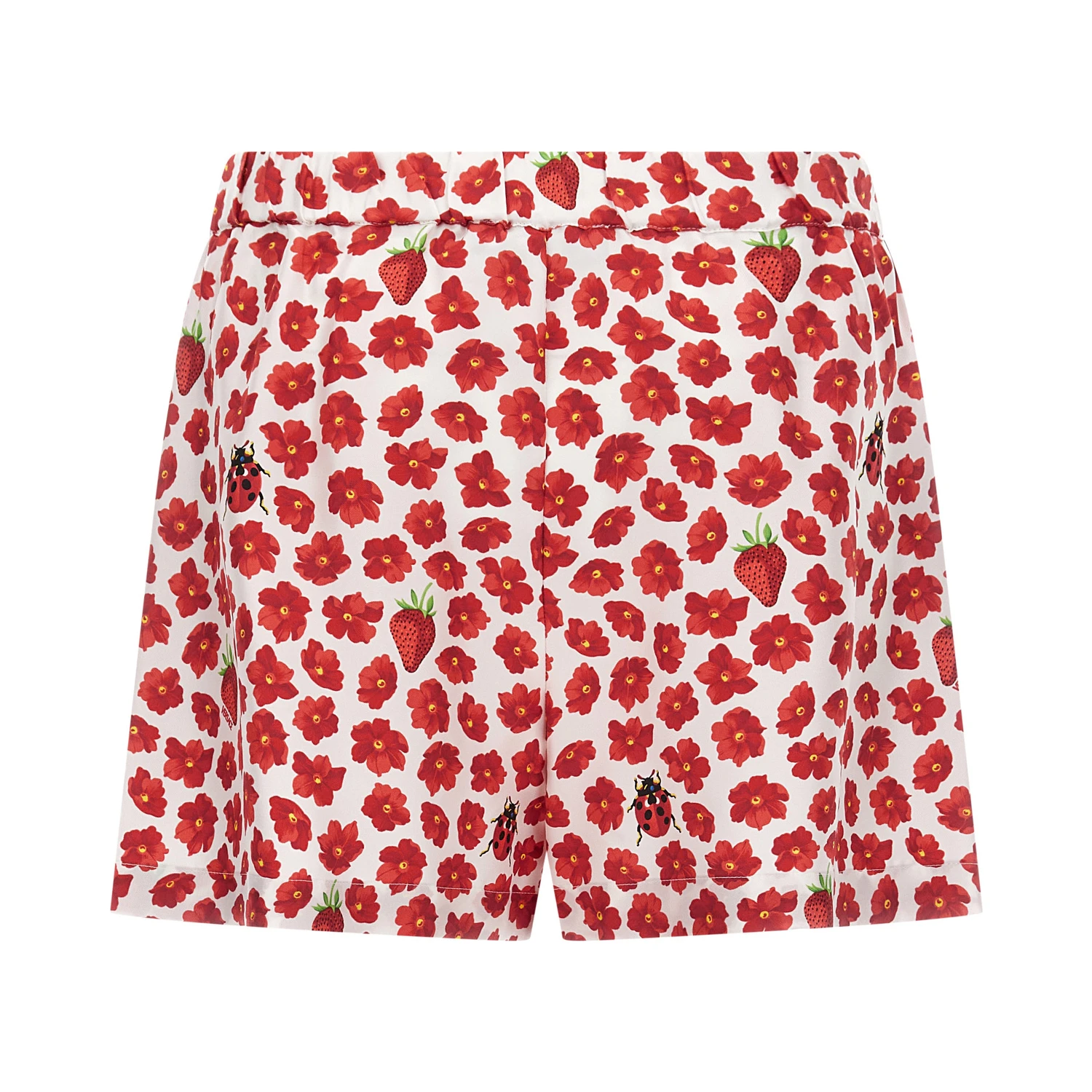 Multicolor Silk Bermuda Shorts