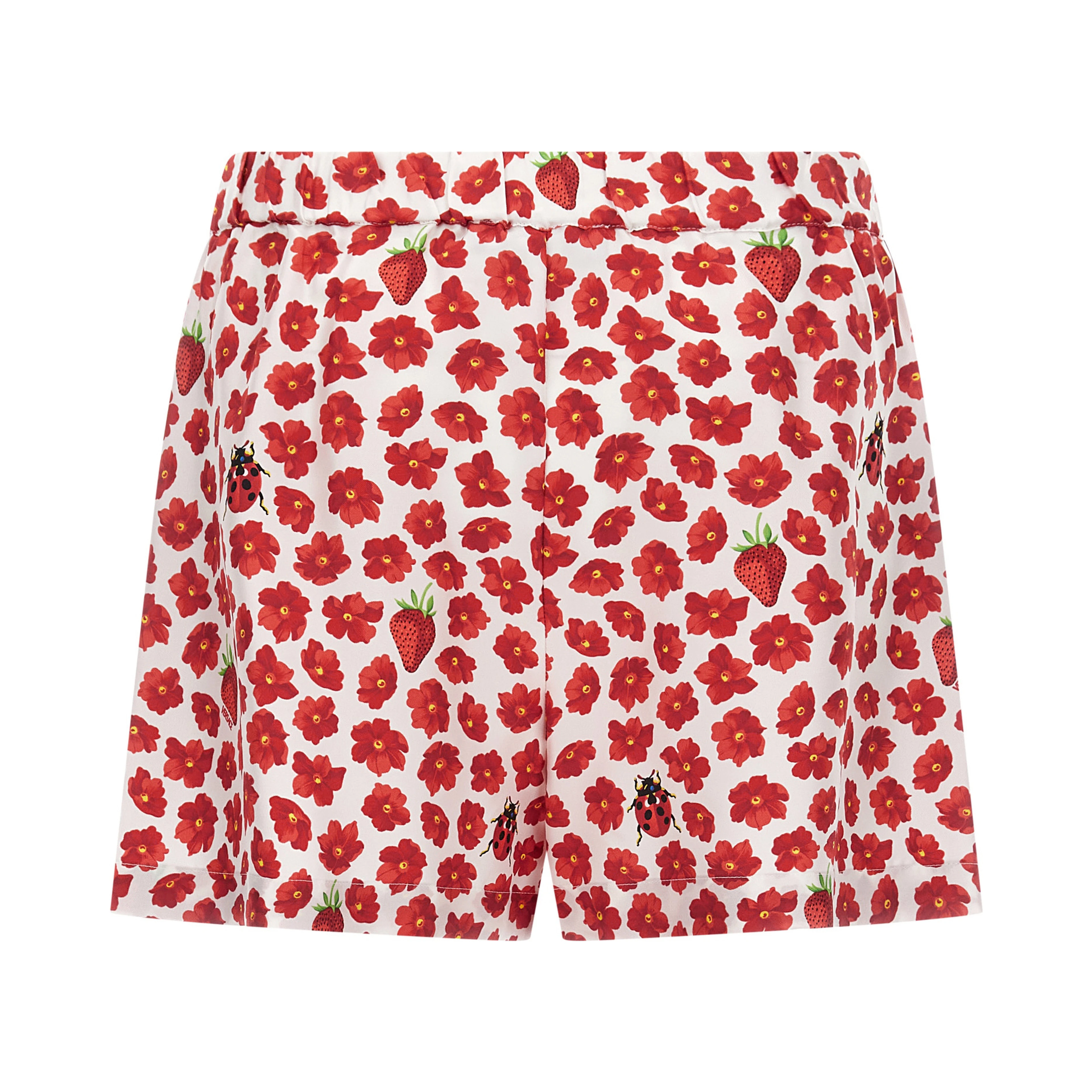 Multicolor Silk Bermuda Shorts