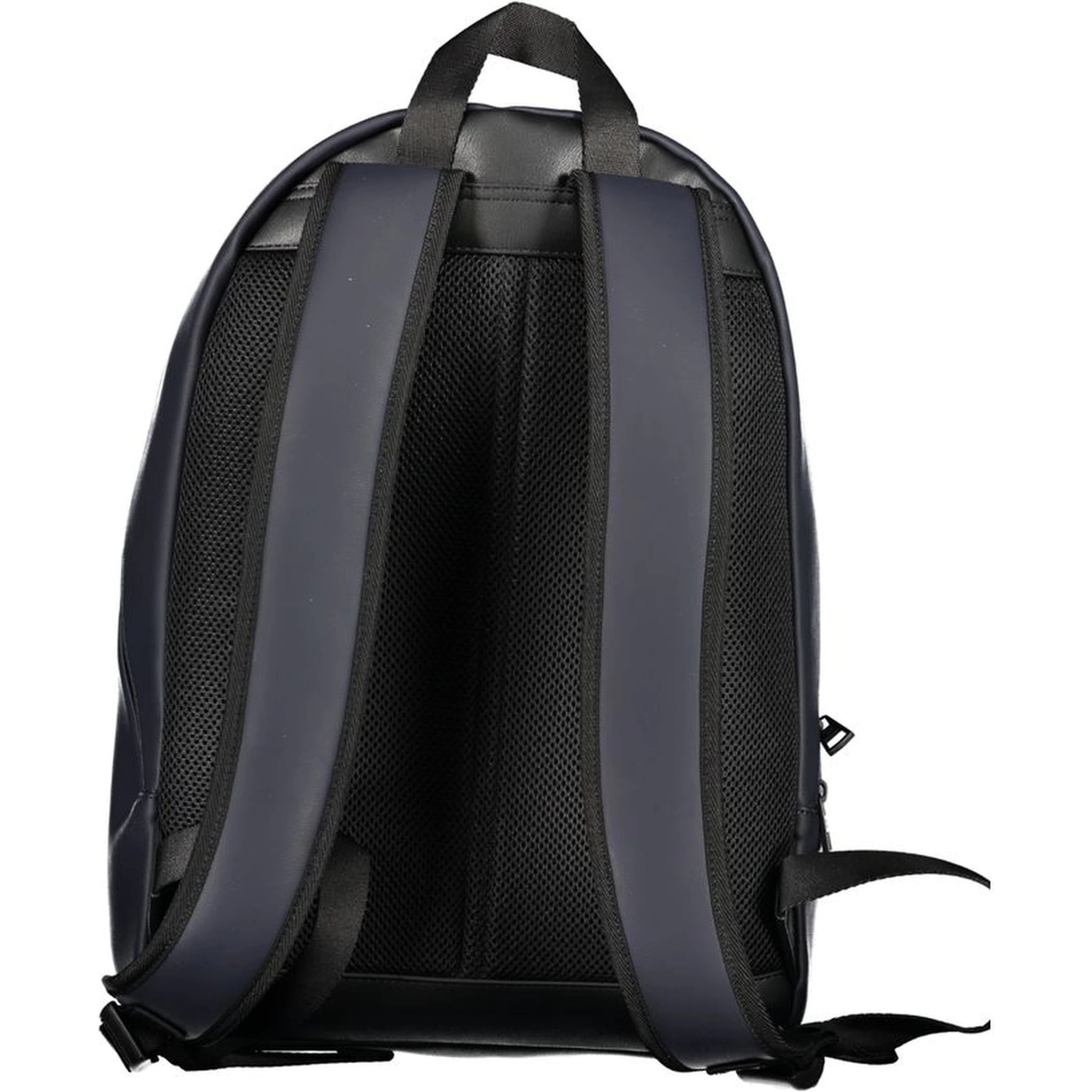 Blue Polyurethane Men's Backpack with Adjustable Straps