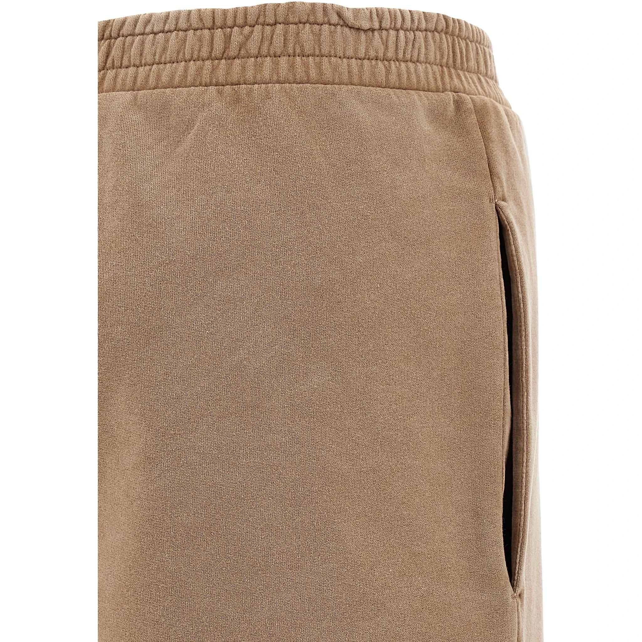 Brown Cotton Bermuda Shorts