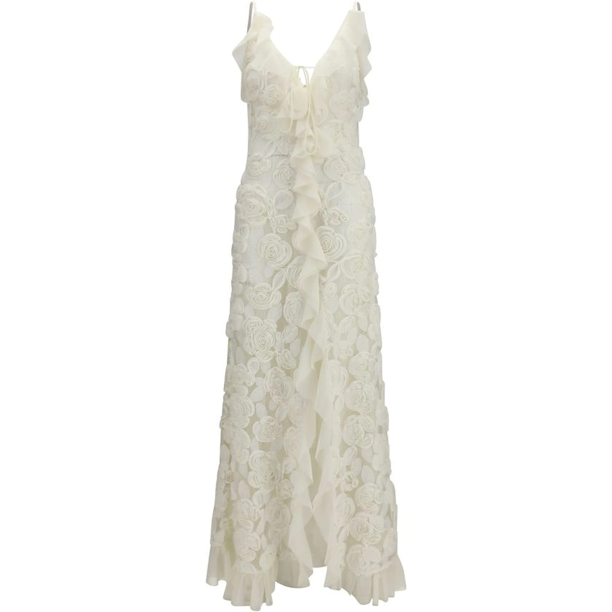 Beige Polyester Cocktail Dress