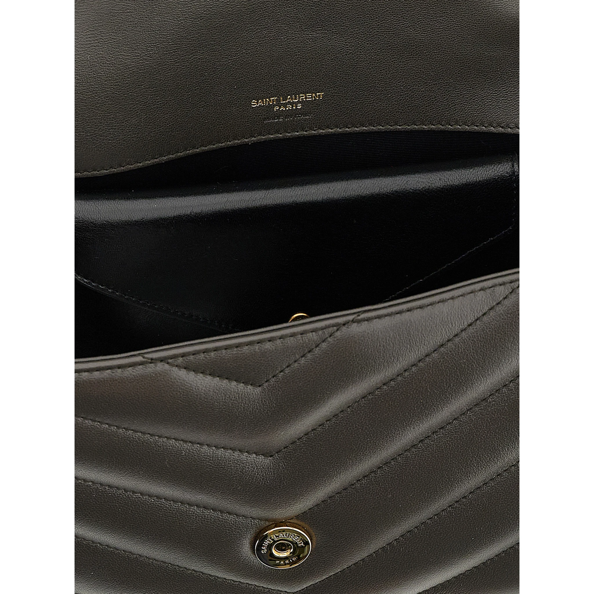 Brown Lamb Leather Shoulder Bag
