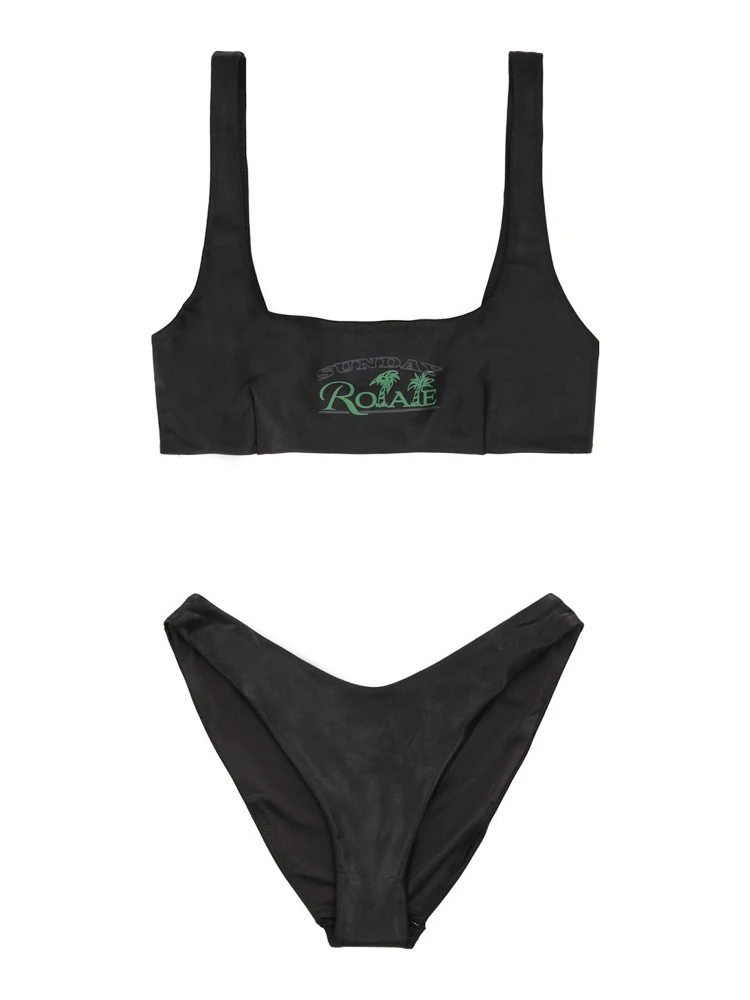 Black Polyester Bikini