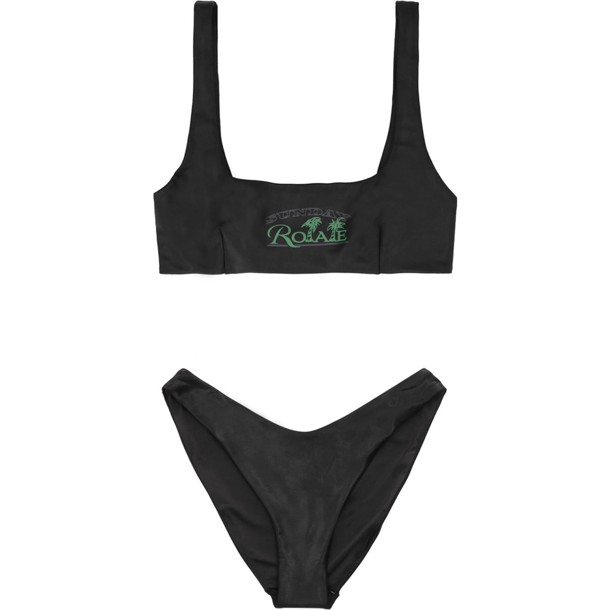 Black Polyester Bikini