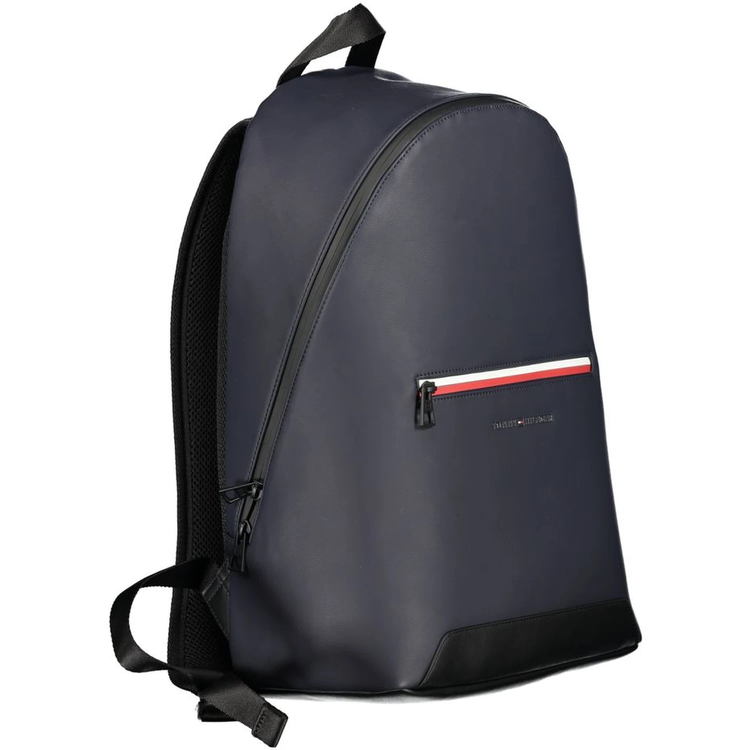 Blue Polyurethane Men's Backpack with Adjustable Straps