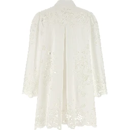White Cotton Short Dress