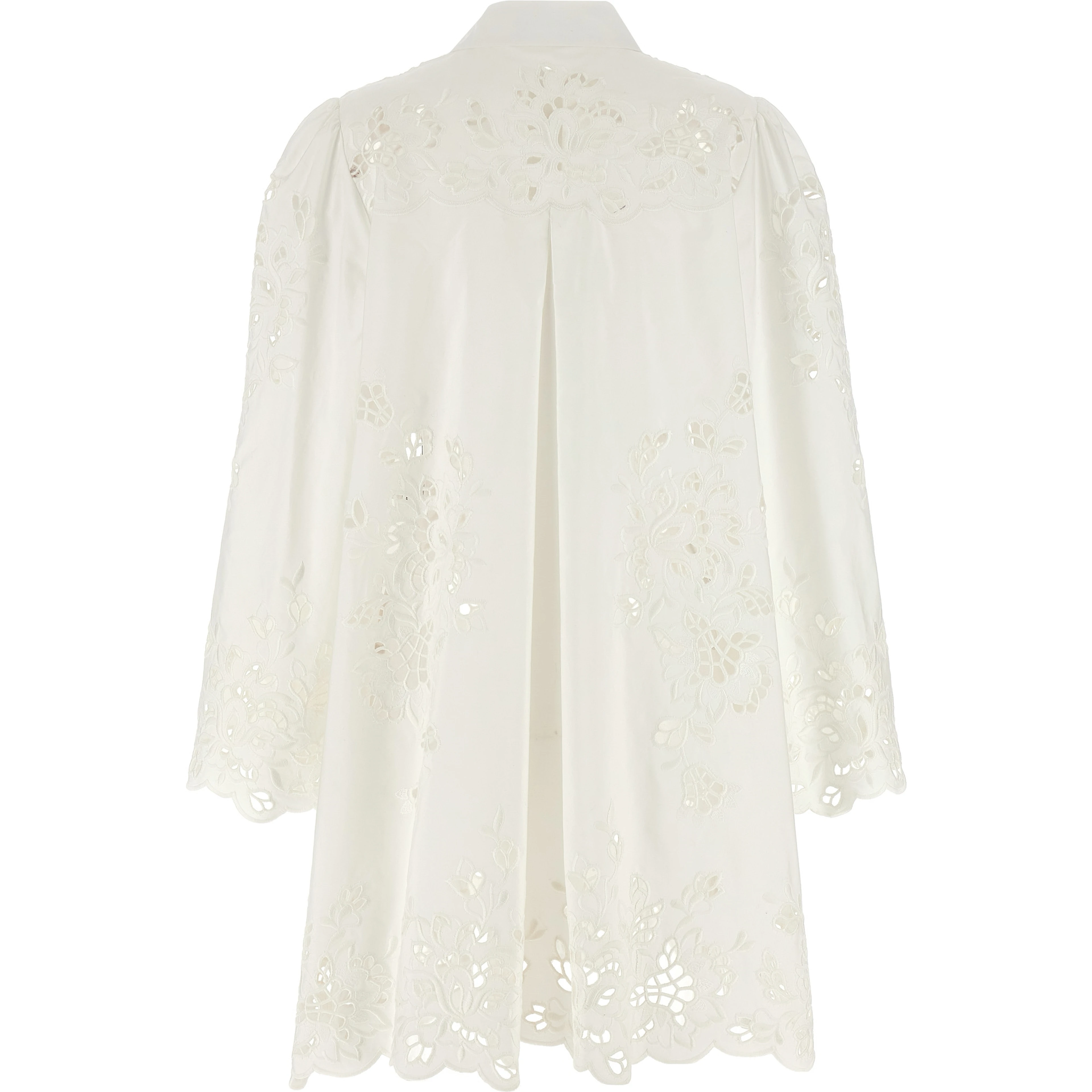White Cotton Short Dress