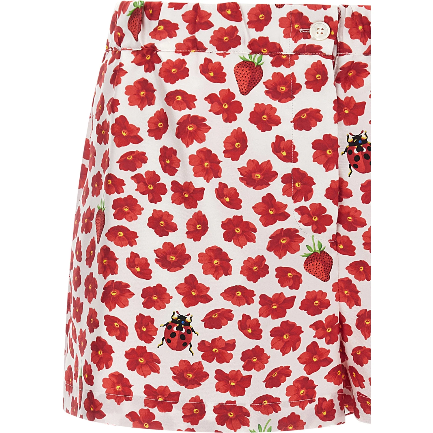 Multicolor Silk Bermuda Shorts