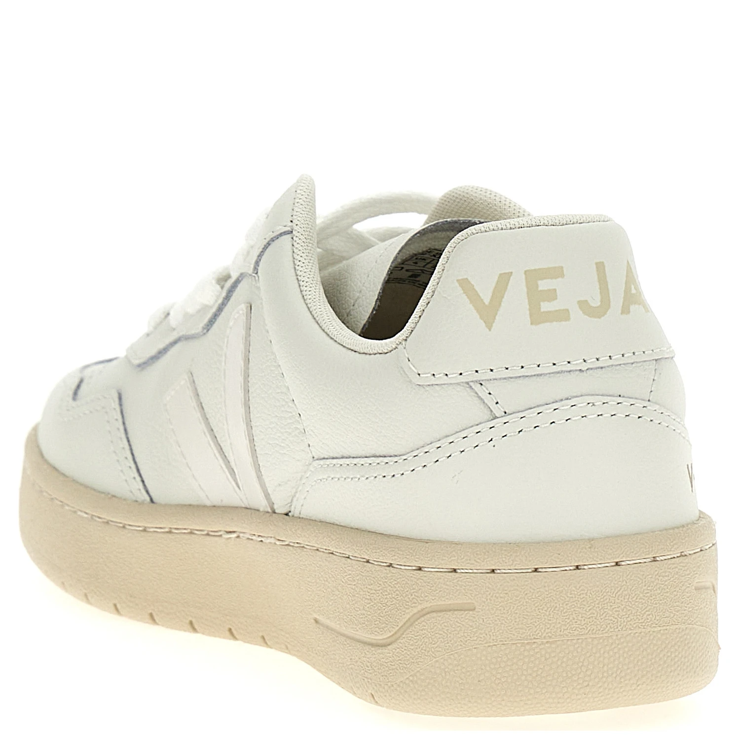 White Leather Low Top Sneakers