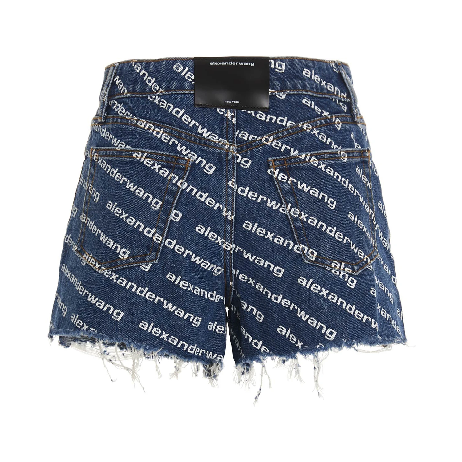 Blue Cotton Bermuda Shorts