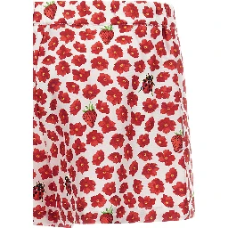 Multicolor Silk Bermuda Shorts