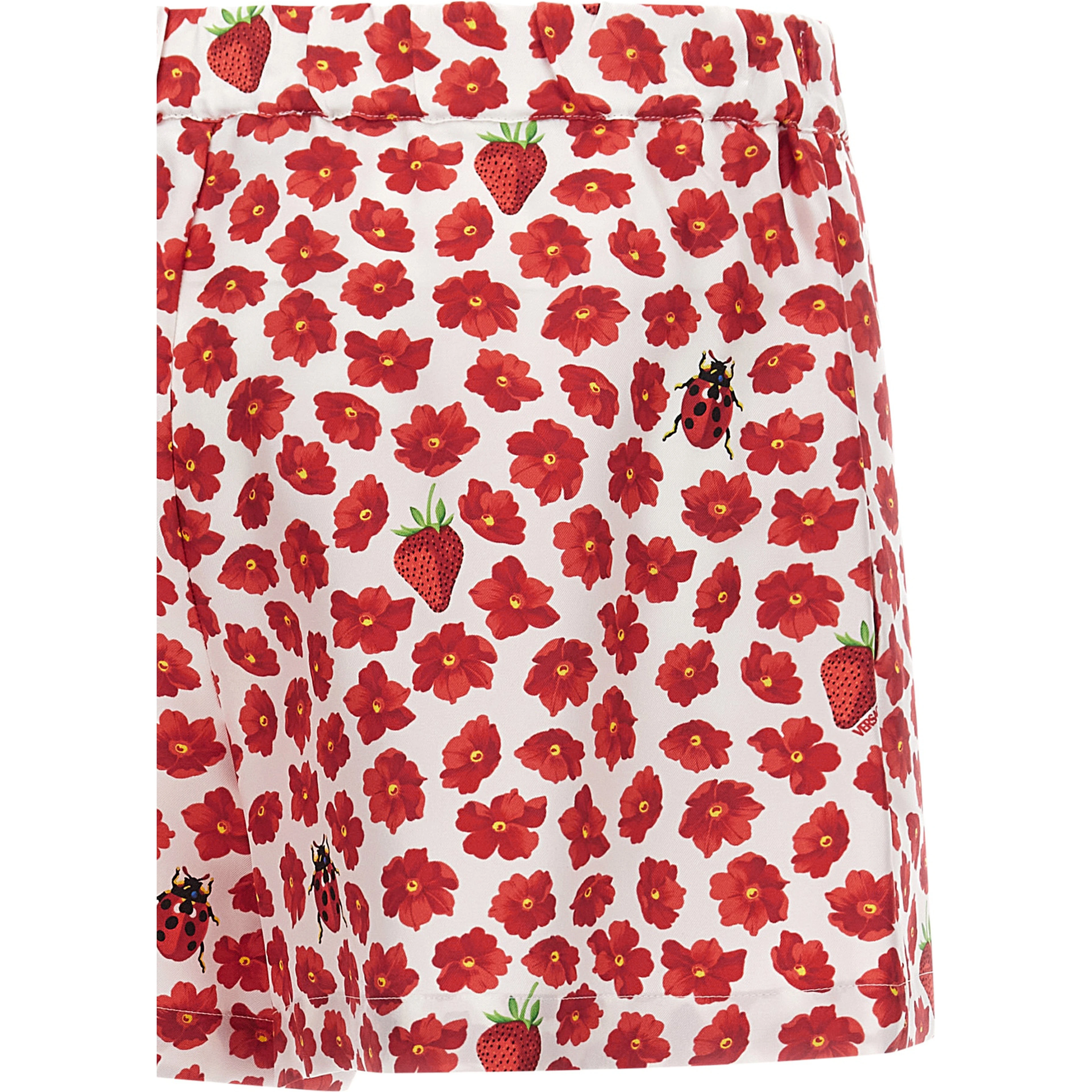 Multicolor Silk Bermuda Shorts