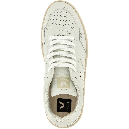 White Leather Low Top Sneakers