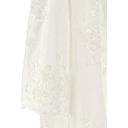 White Cotton Short Dress