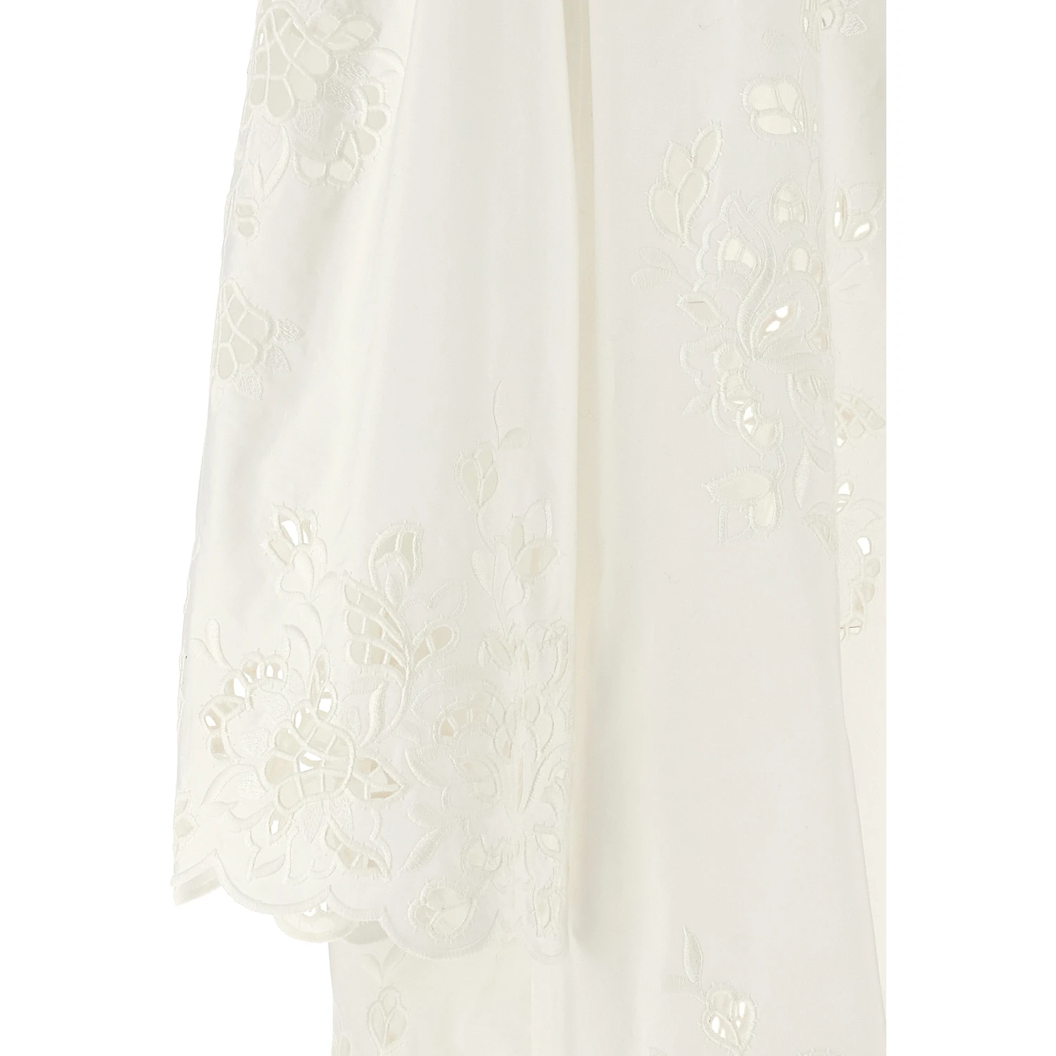 White Cotton Short Dress