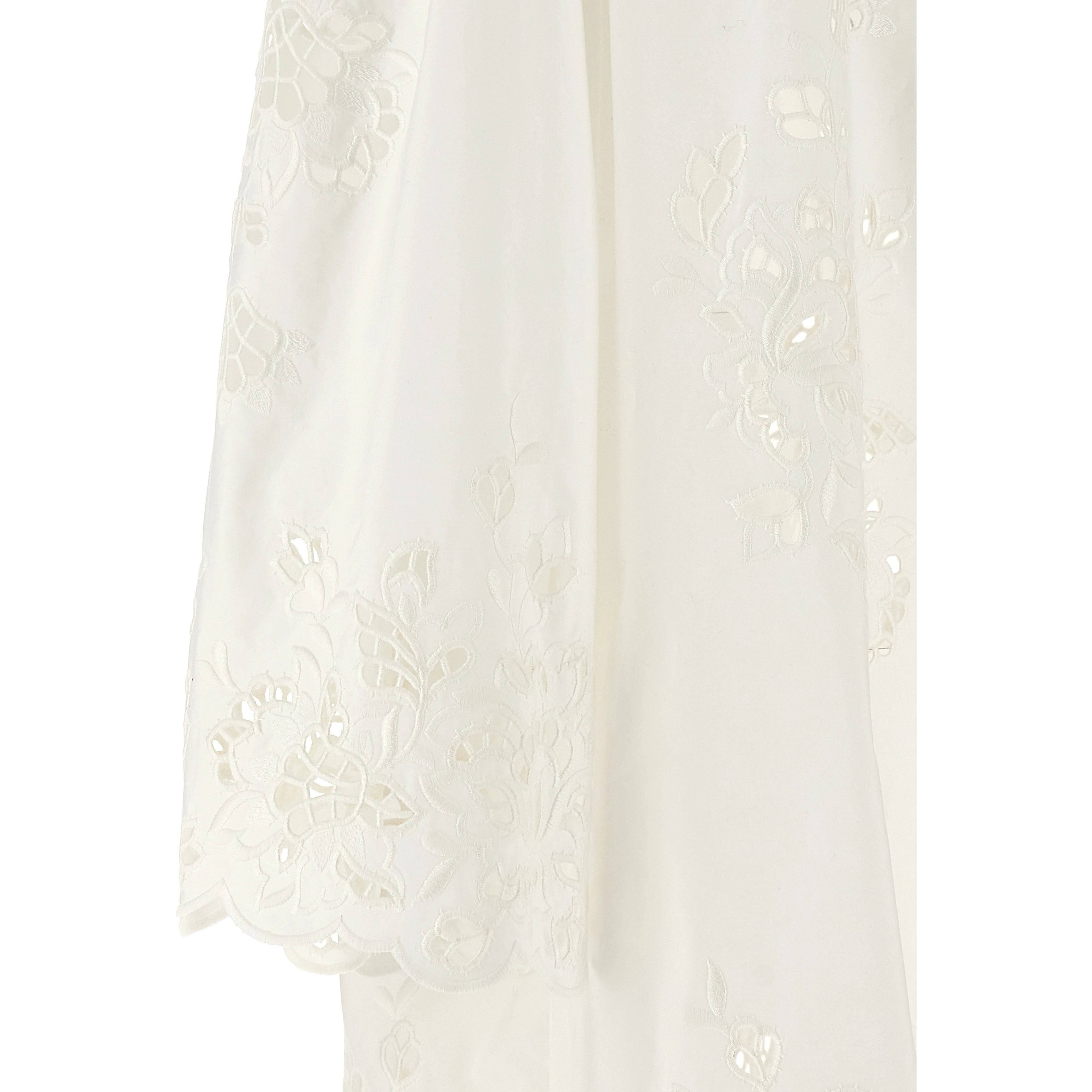 White Cotton Short Dress