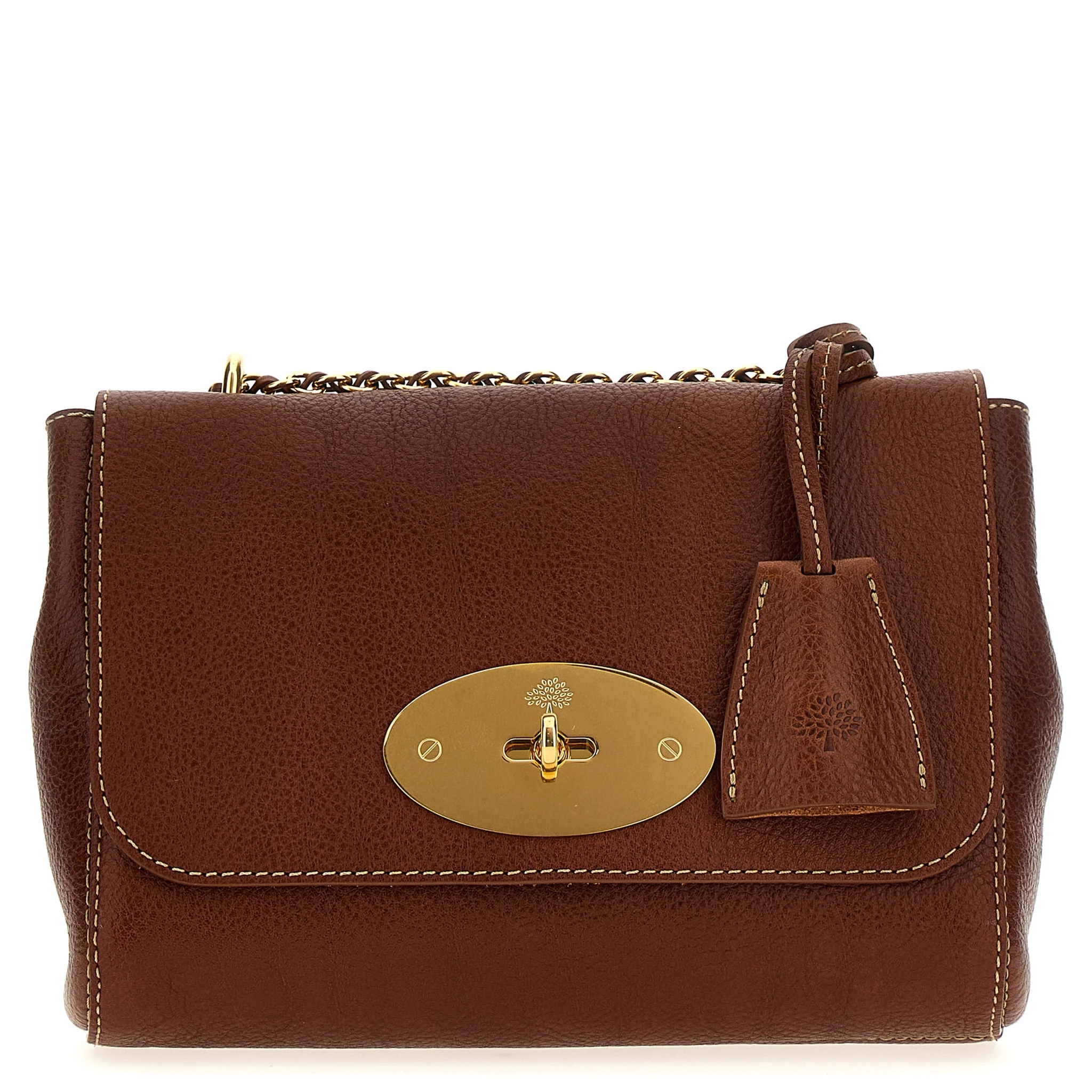 Brown Bovine Leather Crossbody Bag