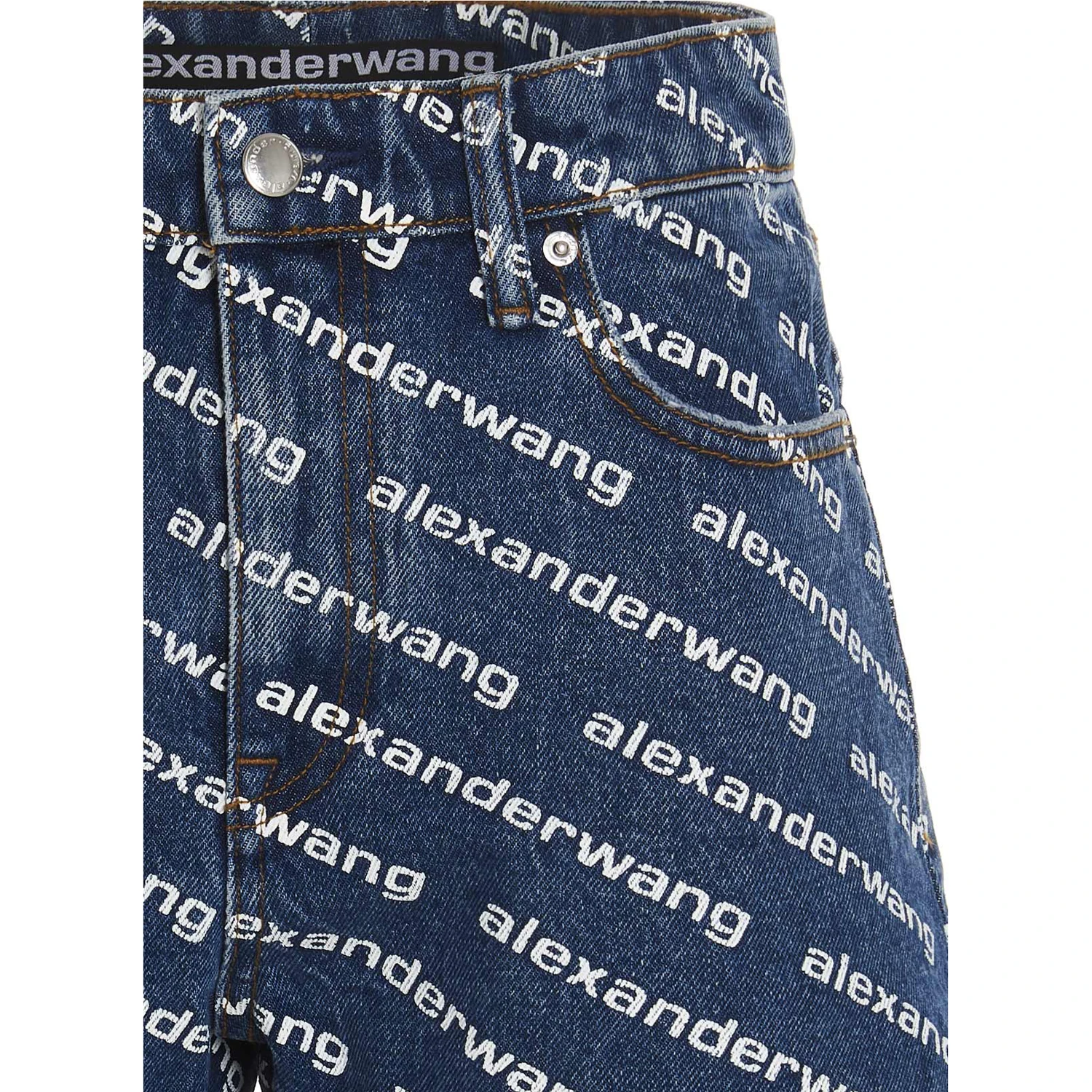 Blue Cotton Bermuda Shorts